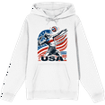 thumbnail image 1 of USA Volleyball Adult White Long Sleeve Hoodie-XXL, 1 of 2