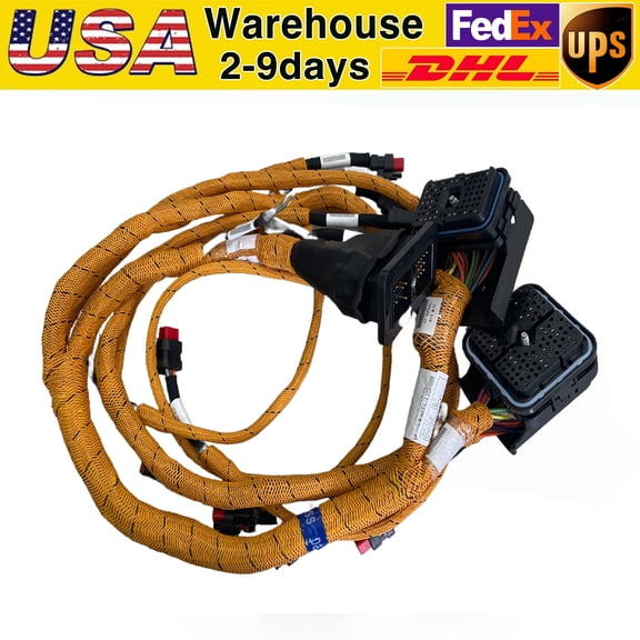 USA Warehouse 468-2721 4682721 Engine Wiring Harness Compatible with Caterpillar CAT 3412 Engine 773E Quarry Truck 773 Off Highway Truck