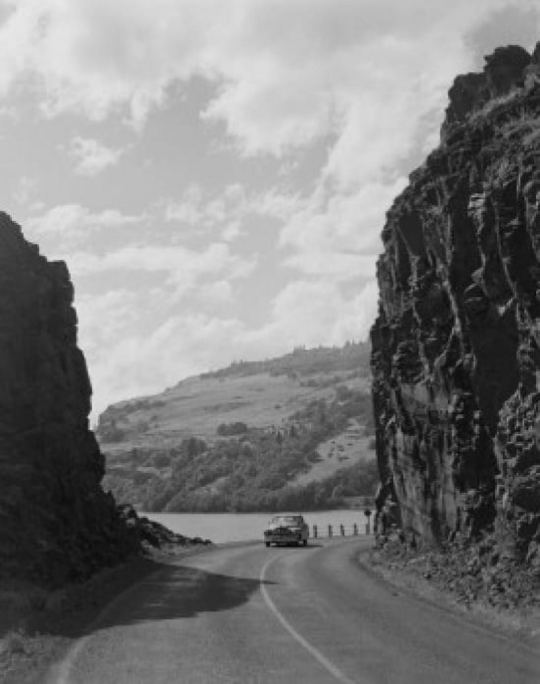 USA Washington Bingen scenic Evergreen Highway along the Columbia River Canvas Art - (18 x 24)