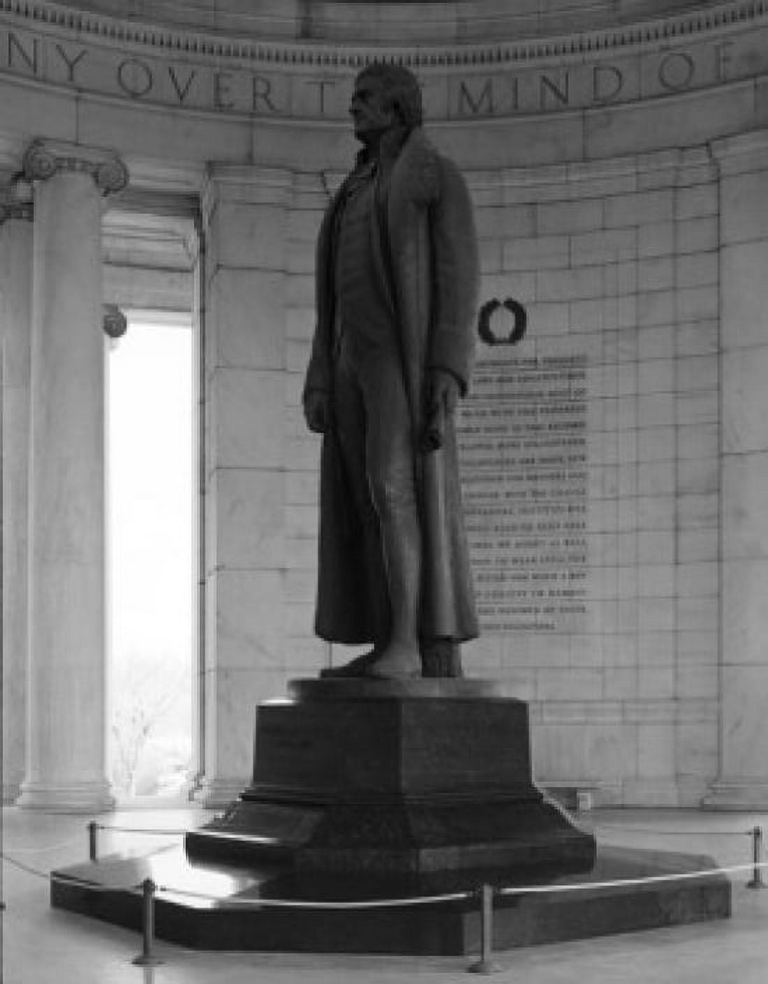 USA Washington DC Jefferson Memorial statue of Thomas Jefferson Canvas Art - (18 x 24)