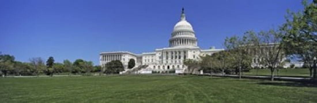 USA Washington DC Low angle view of the Capitol Building Canvas Art - Panoramic Images (18 x 6)