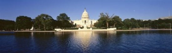 USA Washington DC US Capitol Building Canvas Art - Panoramic Images (36 x 12)