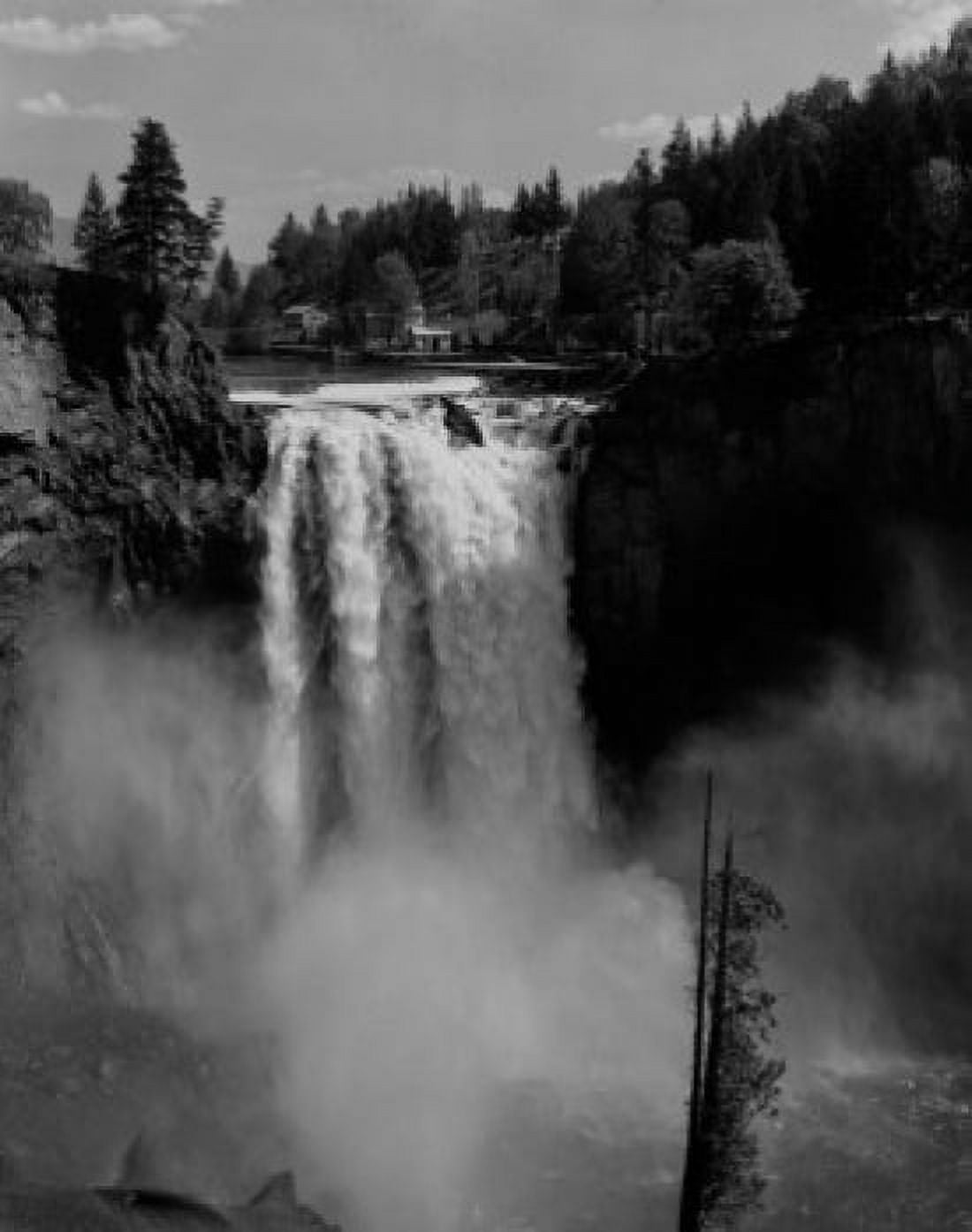 USA Washington Snoqualmie Falls - 278 feet high scenic attraction 40 miles East of Seattle Canvas Art - (18 x 24)