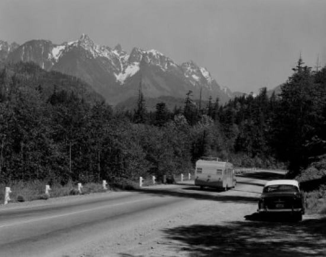 USA Western Washington Cascade Mountains US Highway 2 Stevensd Pass Canvas Art - (24 x 36)