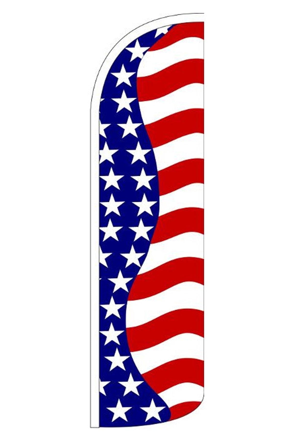 USA Windless Flag (Hardware Not Included) |Advertisement /Business Flags | Feather Flag |