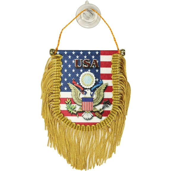 USA Window Hanging Flag (Shield)