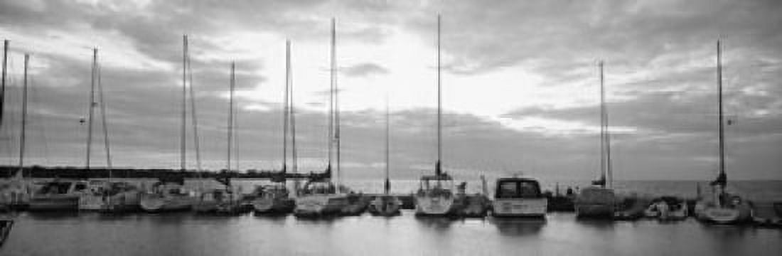 USA Wisconsin Door County Egg Harbor sunset Canvas Art - Panoramic Images (36 x 12)
