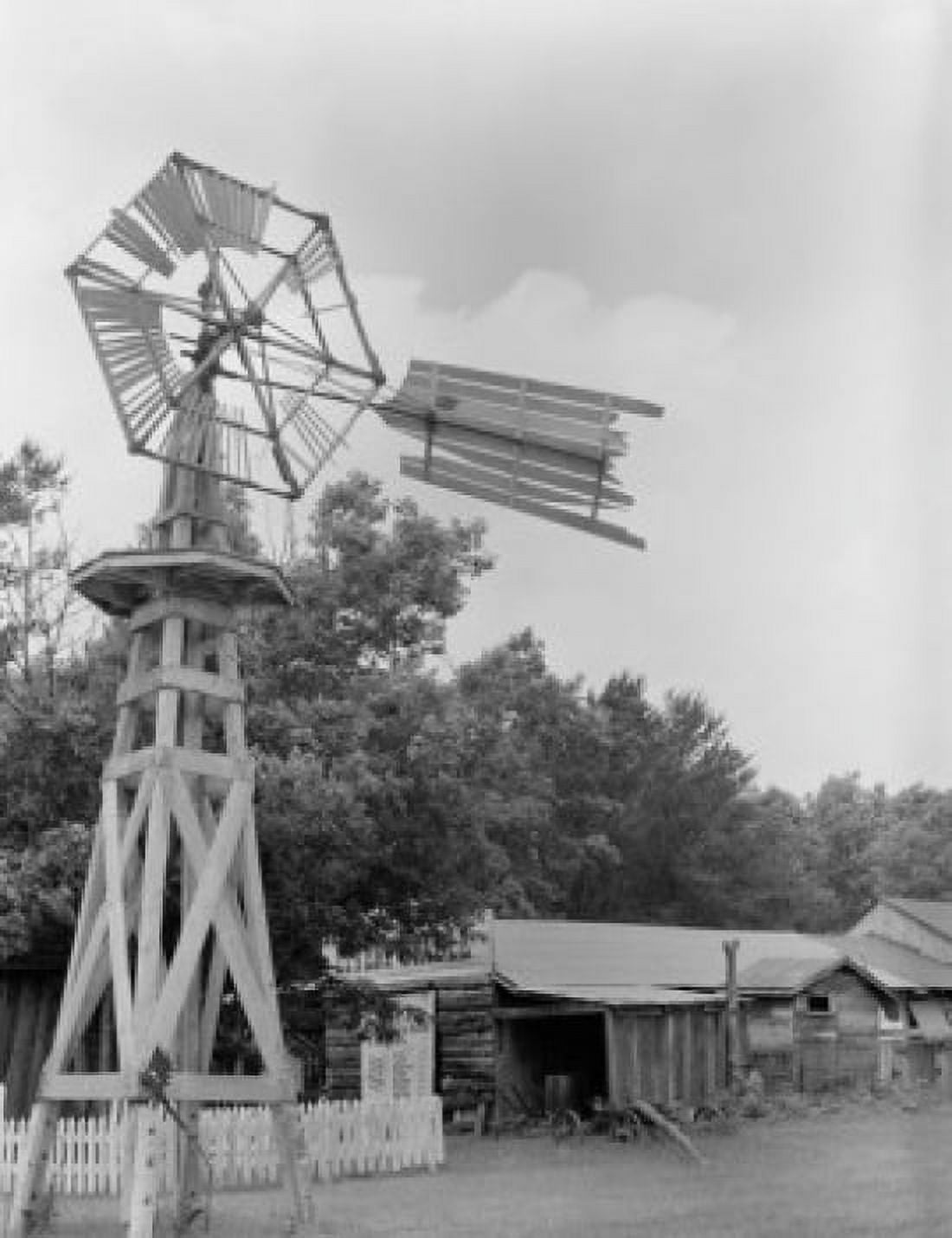 USA Wisconsin Farm of the Pioneers windmill Canvas Art -  (24 x 36)