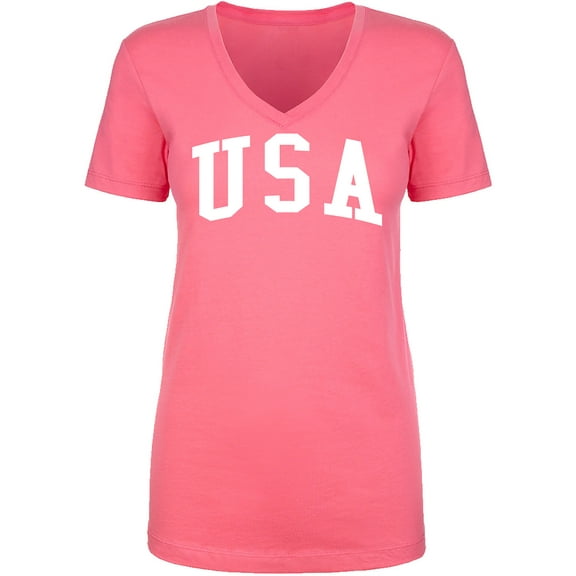 USA Womens V-Neck T-Shirt