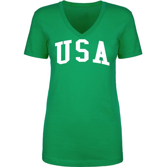 USA Womens V-Neck T-Shirt