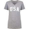 thumbnail image 1 of USA Womens V-Neck T-Shirt, 1 of 3