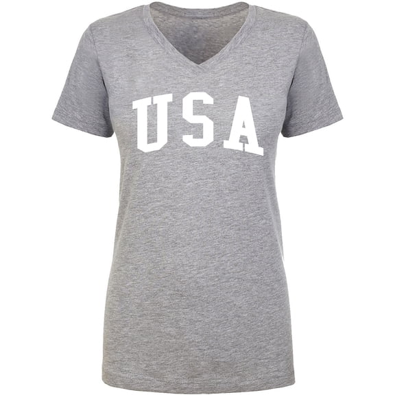 USA Womens V-Neck T-Shirt