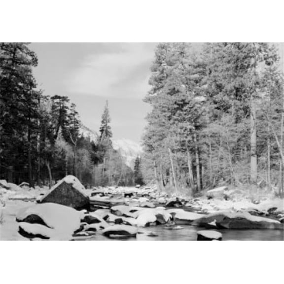 USA Yosemite National Park Winter Poster Print, 18 x 24