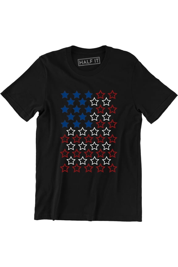 USA flag Made of Star U.S.A. Ameican Flag United States 4 Colors Men T-Shirt