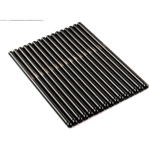 USA made Elgin Industries One Piece HP 7.400" long Chrome-Moly Pushrod Set (16) compatible with 1997-2016 GM 4.8L 5.3L 5.7L & 6.0L LS1 and LS3 Engines