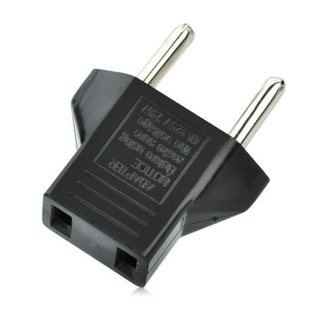 USA to Europe Asia Plug Adapter Travel Wall Power Plug Outlet Converter Adapter - 1 Pack