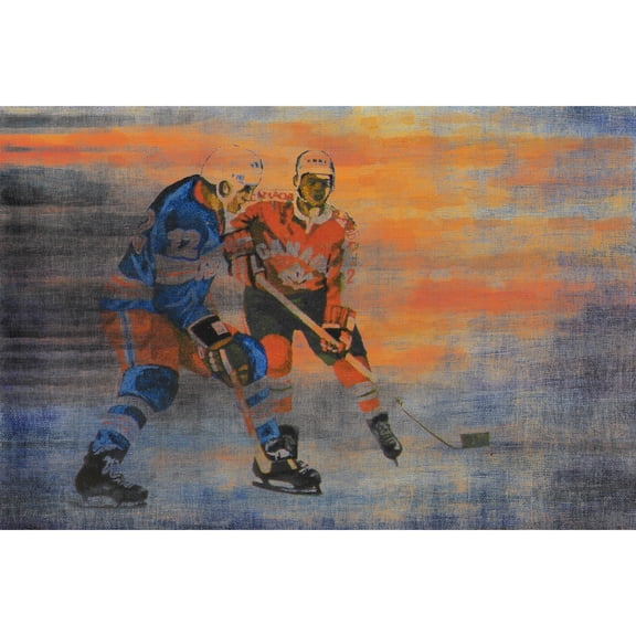 USA vs CAN by Parvez Taj Painting Print on Wrapped Canvas