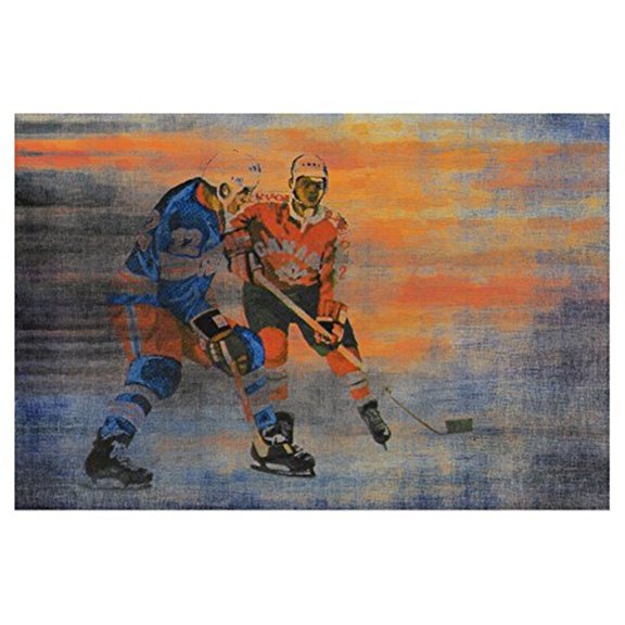 USA vs CAN by Parvez Taj Painting Print on Wrapped Canvas
