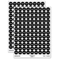 thumbnail image 1 of USA with Stars Patriotic Fun Text Round Sticker Set - Black - Gloss Finish - 0.50" Size, 1 of 3