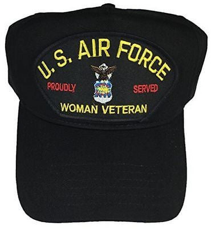 USAF AIR FORCE WOMAN VETERAN PROUDLY SERVED HAT CAP FEMALE AIRMAN PRIDE VET Walmart