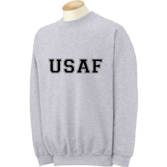 USAF Air Force Crewneck Sweatshirt in Gray