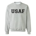thumbnail image 1 of USAF Air Force Crewneck Sweatshirt in Gray, 1 of 4