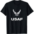 thumbnail image 1 of USAF Air Force Distressed USAF Simple Logo Design T-Shirt, 1 of 3
