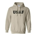 thumbnail image 1 of USAF Air Force Hooded Sweatshirt in Sand, 1 of 3