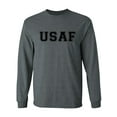 thumbnail image 1 of USAF Air Force L/S T-Shirt in Dark Heather, 1 of 3