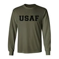 thumbnail image 1 of USAF Air Force L/S T-Shirt in Military Green, 1 of 3