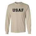thumbnail image 1 of USAF Air Force Long Sleeve T-Shirt in Sand, 1 of 3