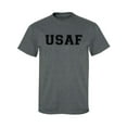 thumbnail image 1 of USAF Air Force S/S T-Shirt in Graphite Heather, 1 of 4