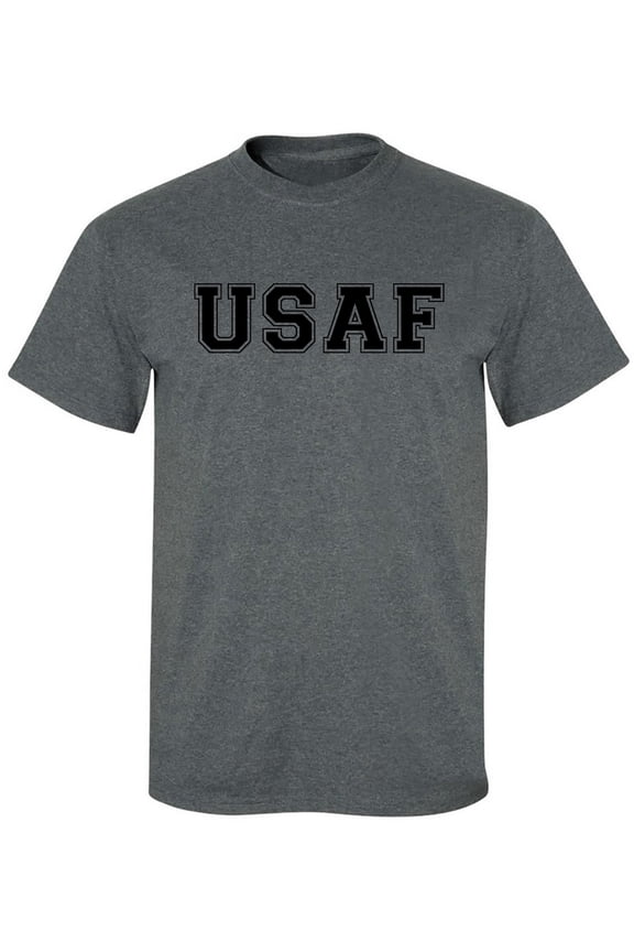 USAF Air Force S/S T-Shirt in Graphite Heather