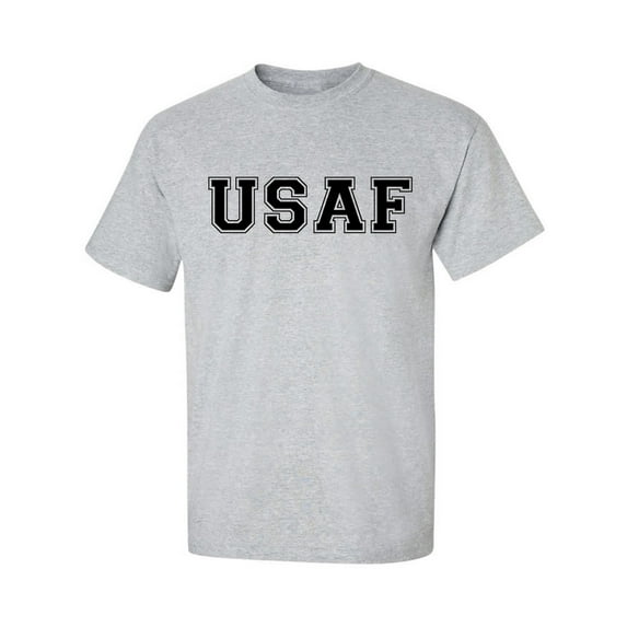 USAF Athletic Air Force Short Sleeve T-Shirt in gray