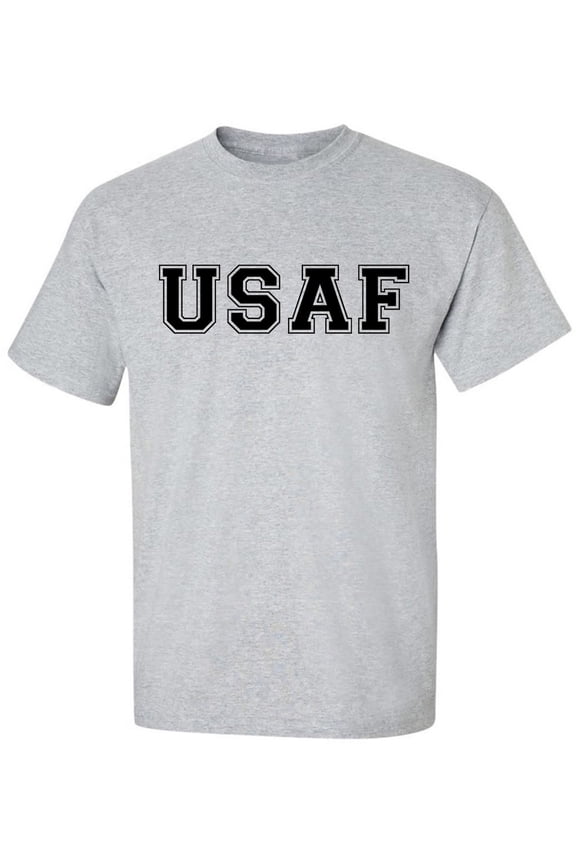 USAF Athletic Air Force Short Sleeve T-Shirt in gray