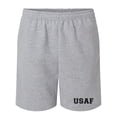 thumbnail image 1 of USAF Athletic Black Print Super-comfort sweatshorts, 1 of 3