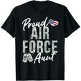 thumbnail image 1 of USAF Aunt T-Shirt Proud Air Force Aunt US Air Force Graduation Aunt, 1 of 4