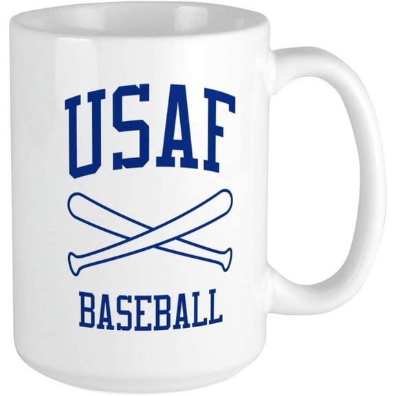 USAF Baseball Ceramic Coffee Mug, Tea Cup 15 oz