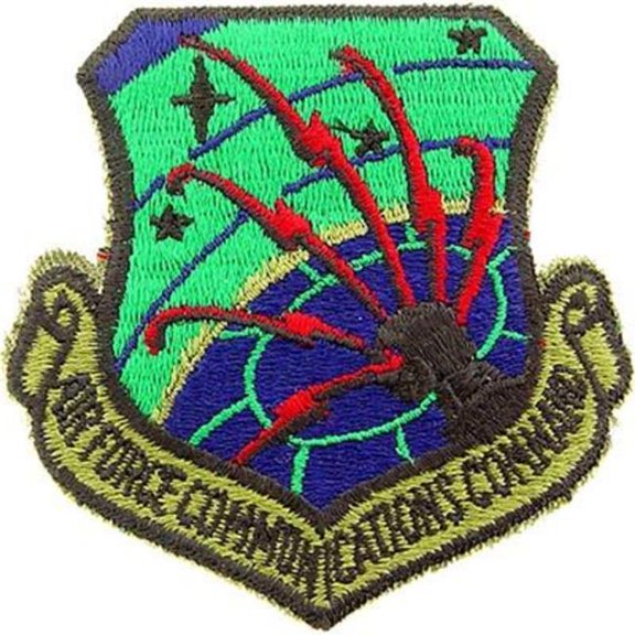 USAF Communication Command Patch - Multicolor - 3 in. - Durable Fabric