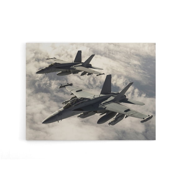 USAF F 18 Hornet Jet Fighters Canvas Wall Art Print 12X16"