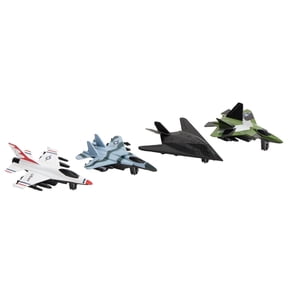 USAF Jet Squadron Die-Cast Variety Pack (Set of 4) Model Planes Rolling Play Vehicles