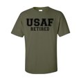 thumbnail image 1 of USAF Retired BLACK logo Short Sleeve T-Shirt, 1 of 4