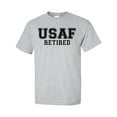 thumbnail image 1 of USAF Retired BLACK logo Short Sleeve T-Shirt, 1 of 4