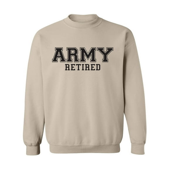 USAF Retired Black logo Military Style PT Crewneck Sweatshirt