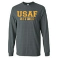 thumbnail image 1 of USAF Retired GOLD Logo Long Sleeve T-Shirt, 1 of 3