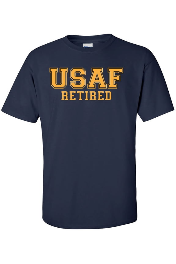 USAF Retired GOLD Logo Short Sleeve T-Shirt