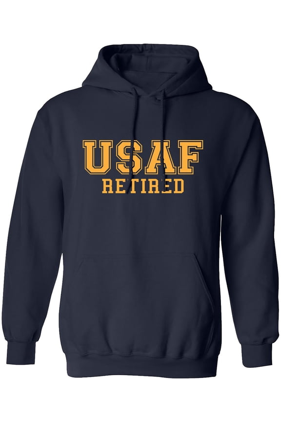 USAF Retired GOLD logo Hooded Sweatshirt