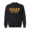 thumbnail image 1 of USAF Retired Gold logo Military Style Physical Training Crewneck Sweatshirt, 1 of 3