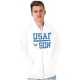 thumbnail image 1 of USAF Son United States Air Force Men Big & Tall Zip Hoodie Brisco Brands 3X, 1 of 5
