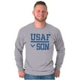 thumbnail image 1 of USAF Son United States Air Force Men's Long Sleeve Tee T Shirt Brisco Brands L, 1 of 6